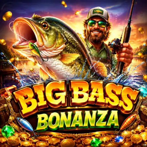 Captura do slot Big Bass Bonanza, com tema de pesca da Pragmatic Play