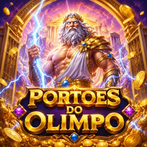 Captura do slot Gates of Olympus, com Zeus e orbes de multiplicador
