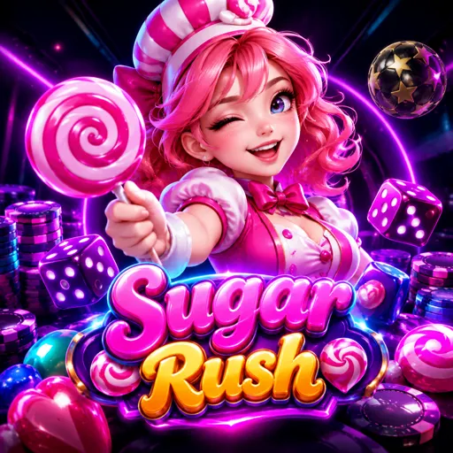 Doces coloridos do slot Sugar Rush 1000 com prêmio de até 25.000x