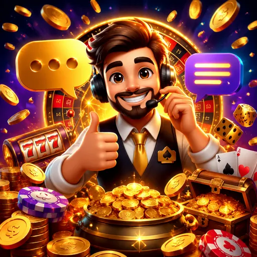 Atendente do chat do q76.com atendendo jogadores no plantão de 24 horas
